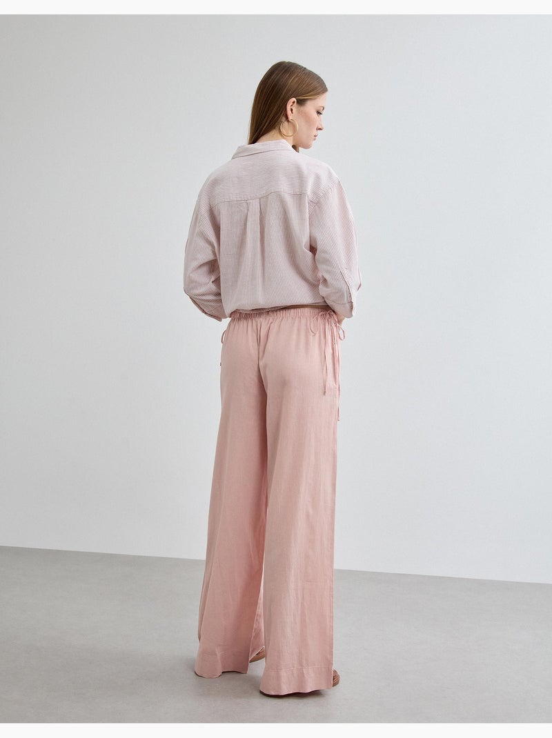 Pantaloni di lino, MO Fashion Rosa - Kiabi