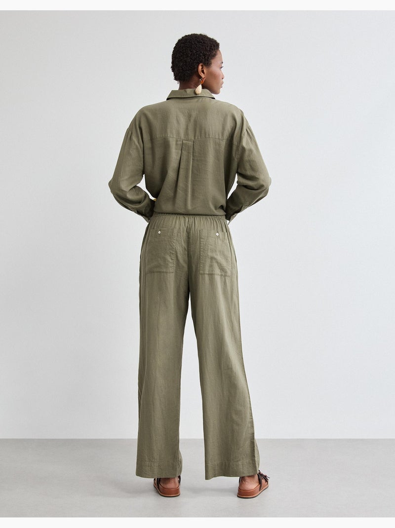 Pantaloni di lino, MO Fashion Verde - Kiabi