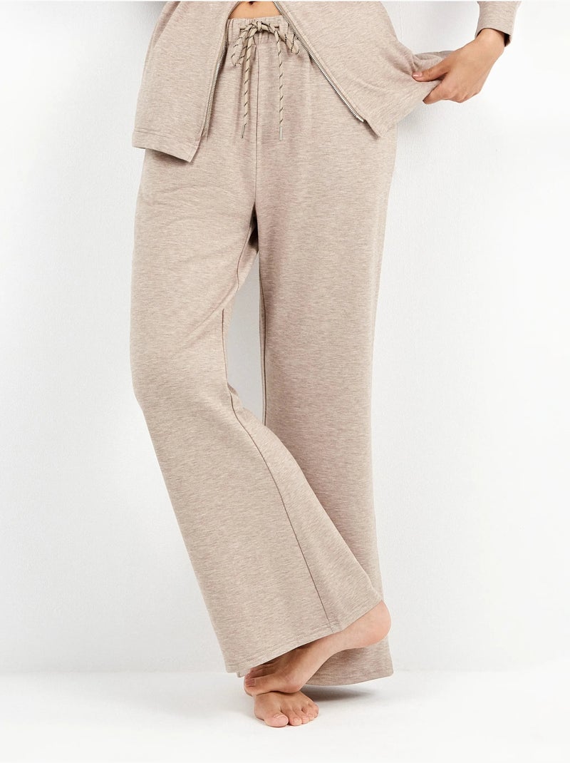 Pantaloni diritti in felpe Marrone caramello - Kiabi