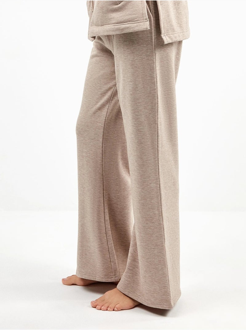 Pantaloni diritti in felpe Marrone caramello - Kiabi