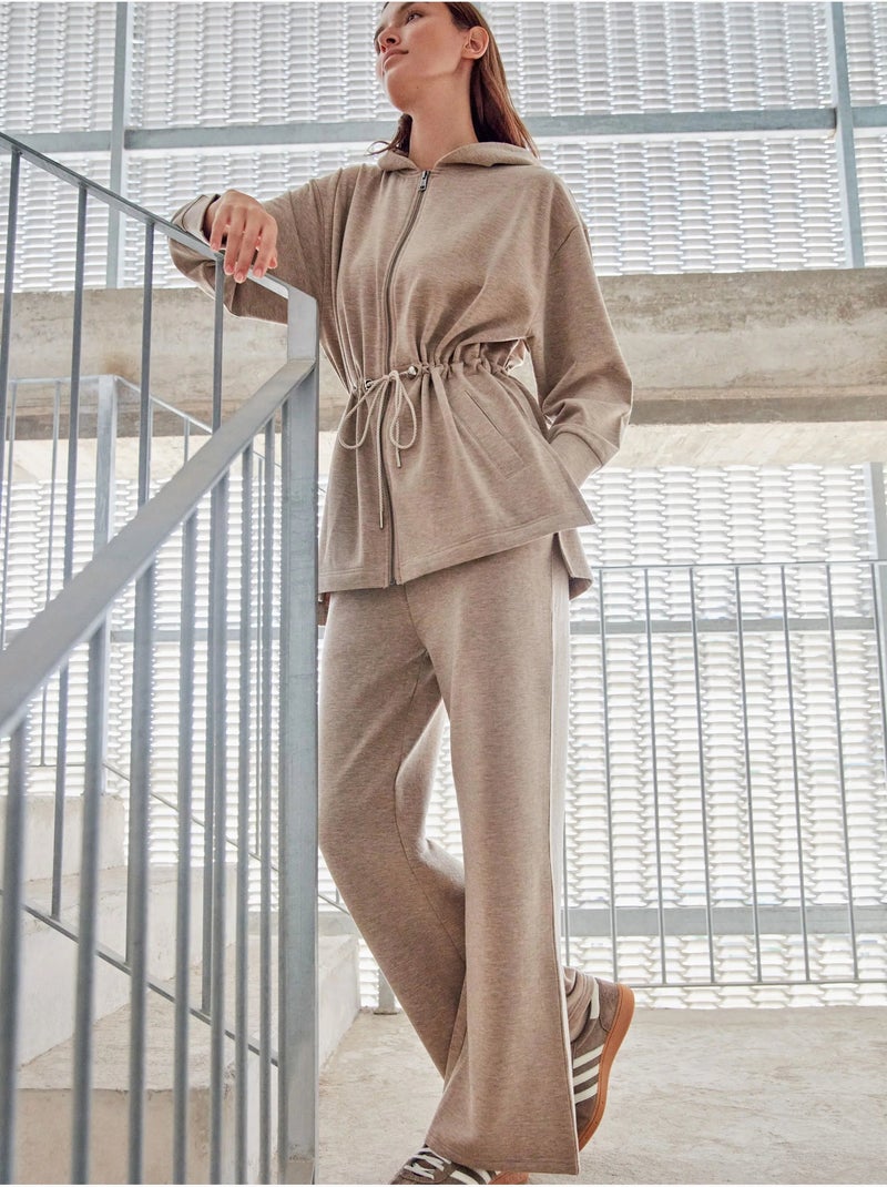 Pantaloni diritti in felpe Marrone caramello - Kiabi