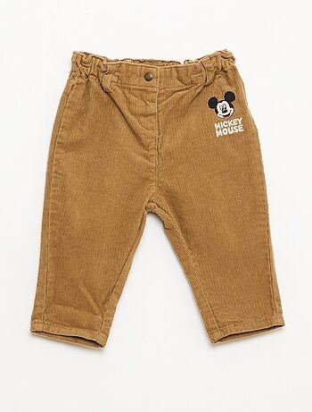 Pantaloni 'Disney' 'Mickey' in velluto a coste