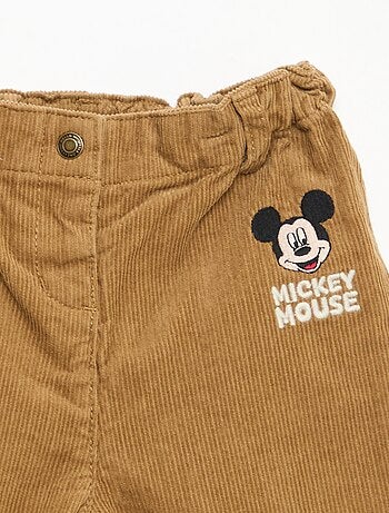 Pantaloni 'Disney' 'Mickey' in velluto a coste