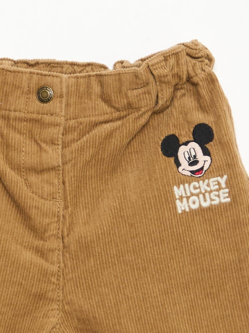 Pantaloni 'Disney' 'Mickey' in velluto a coste - Kiabi