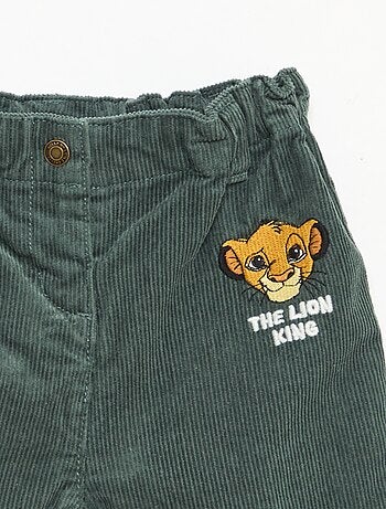 Pantaloni 'Disney' 'Mickey' in velluto a coste