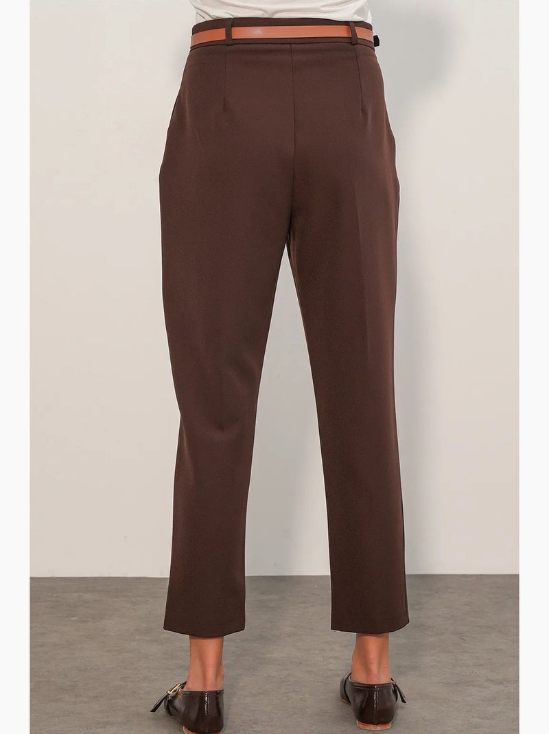 Pantaloni donna a gamba dritta bdart Marrone cioccolato - Kiabi