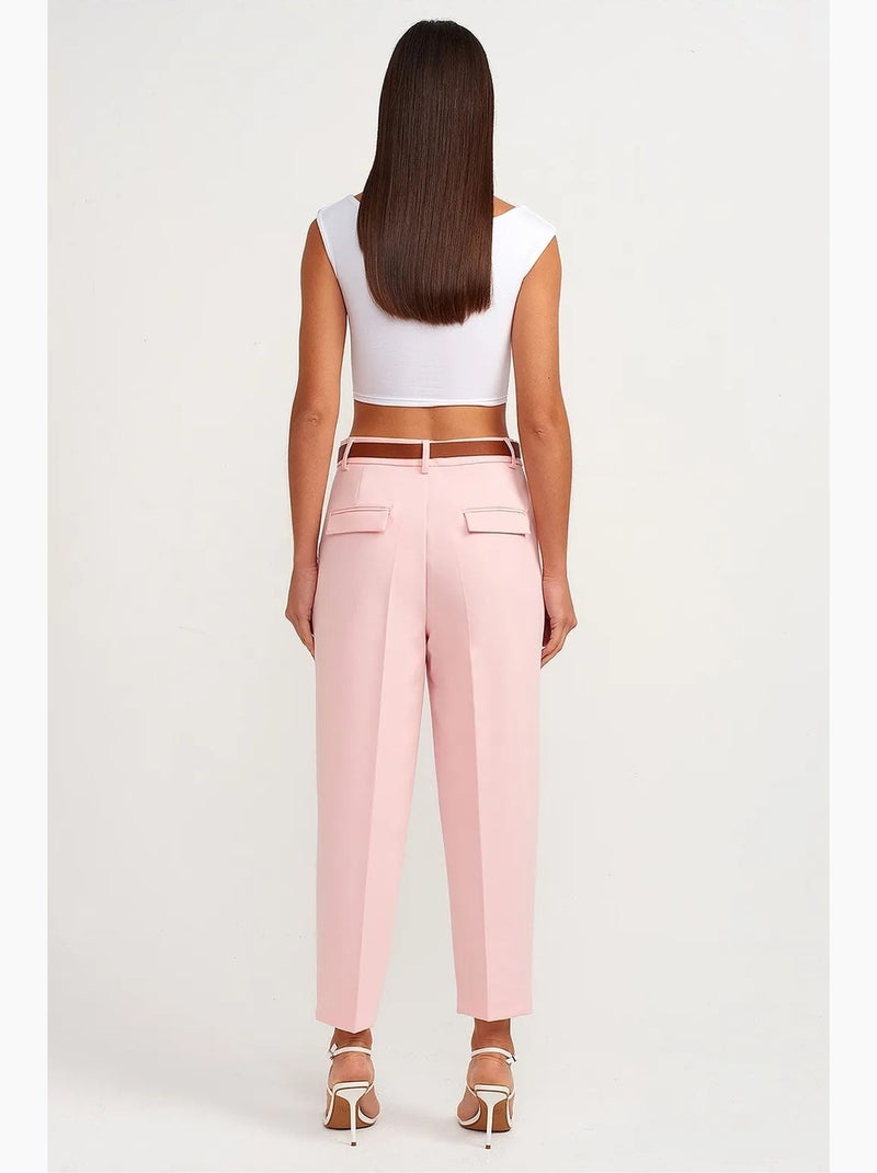 Pantaloni donna a gamba dritta dilvin Rosa chiaro - Kiabi