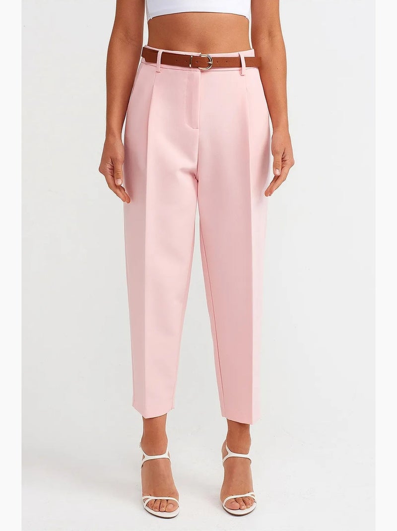 Pantaloni donna a gamba dritta dilvin Rosa chiaro - Kiabi