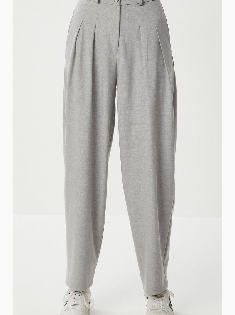 Pantaloni donna a gamba dritta istanbul Grigio chiaro - Kiabi