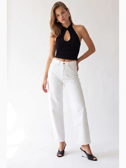 Pantaloni donna a gamba dritta mixray - Kiabi Pantaloni donna a gamba dritta mixray - Kiabi