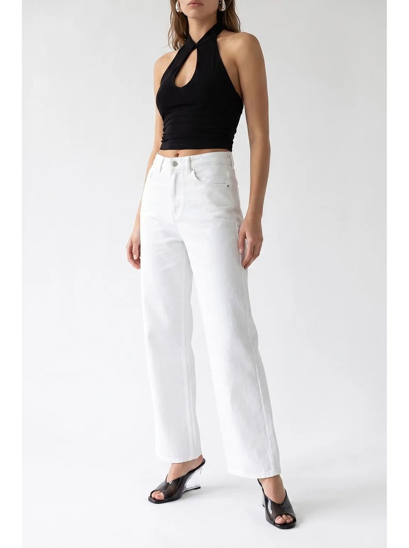 Pantaloni donna a gamba dritta mixray Bianco - Kiabi