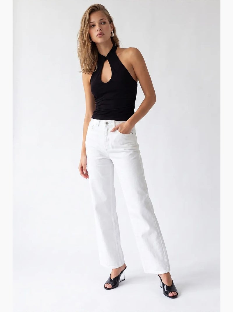 Pantaloni donna a gamba dritta mixray Bianco - Kiabi