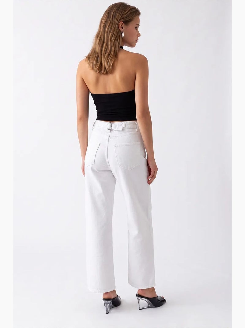Pantaloni donna a gamba dritta mixray Bianco - Kiabi