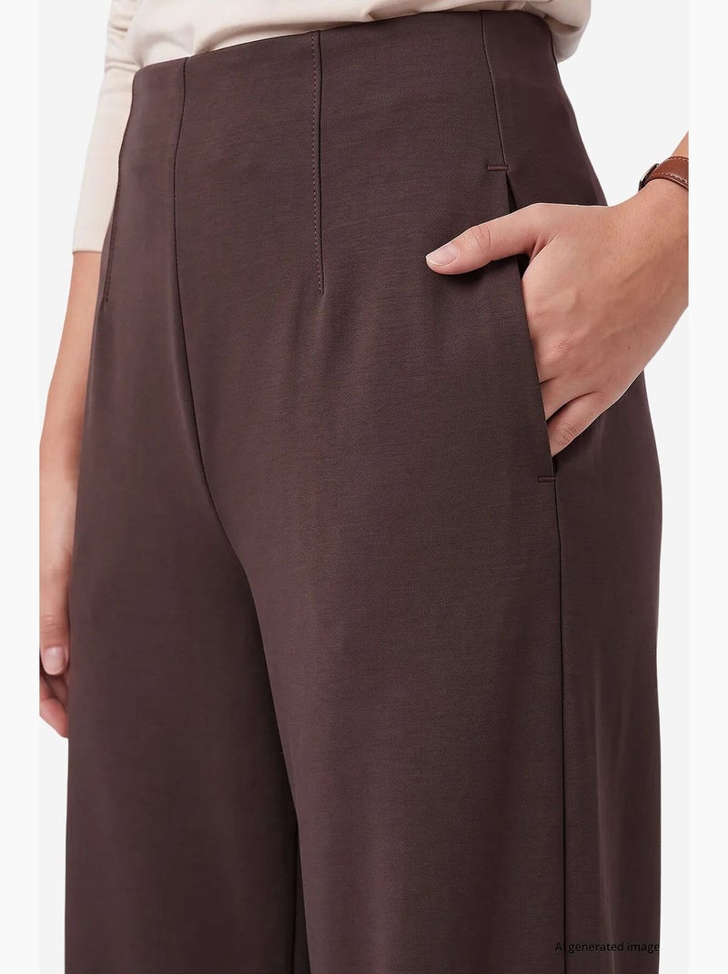Pantaloni donna a gamba dritta tommy Marrone cioccolato - Kiabi