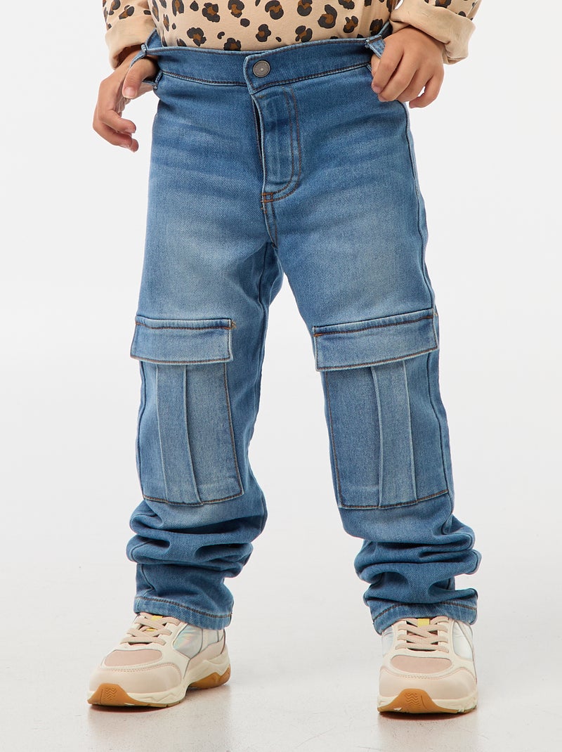Pantaloni dritti - collezione facili da indossare BLU - Kiabi