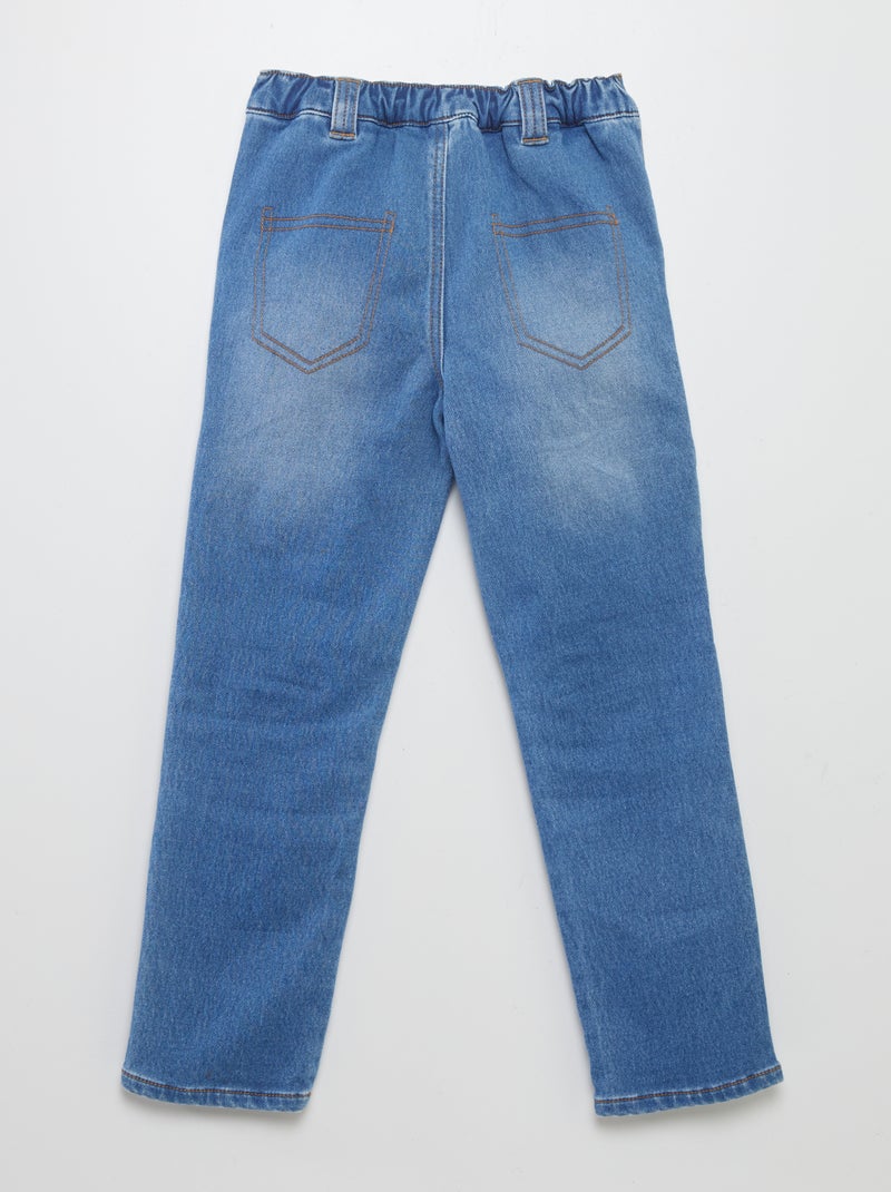 Pantaloni dritti - collezione facili da indossare BLU - Kiabi