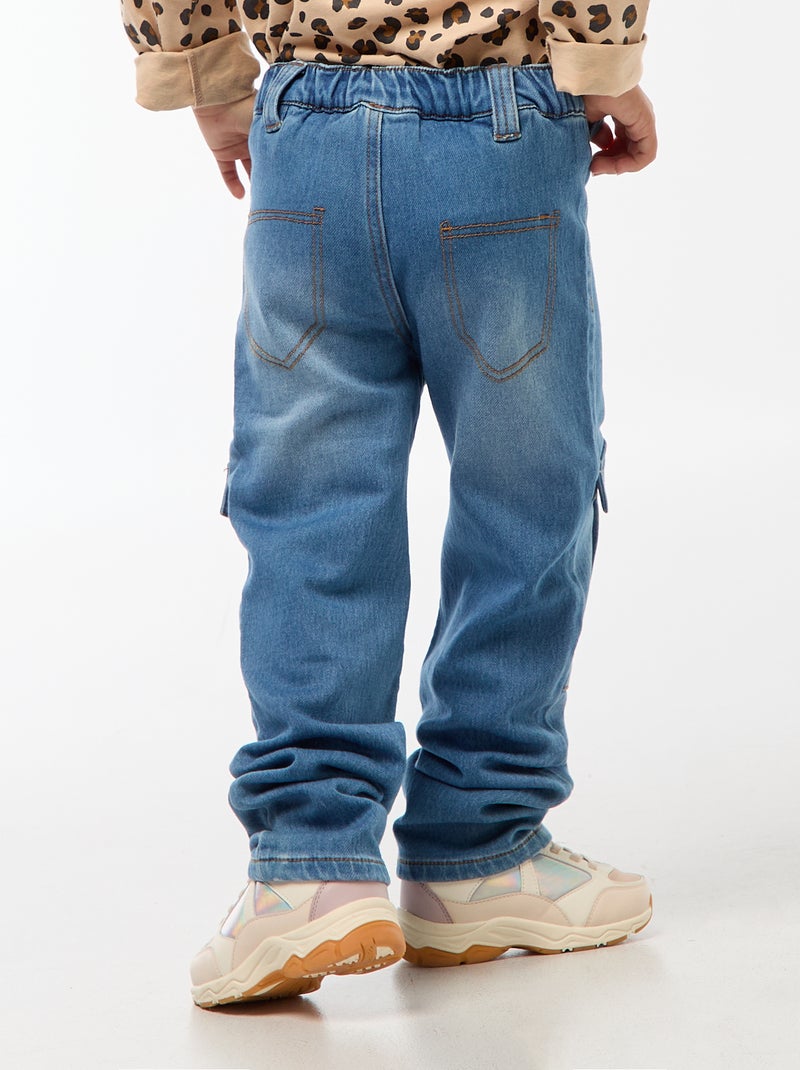 Pantaloni dritti - collezione facili da indossare BLU - Kiabi