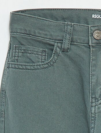 Pantaloni dritti - regular fit a 5 tasche