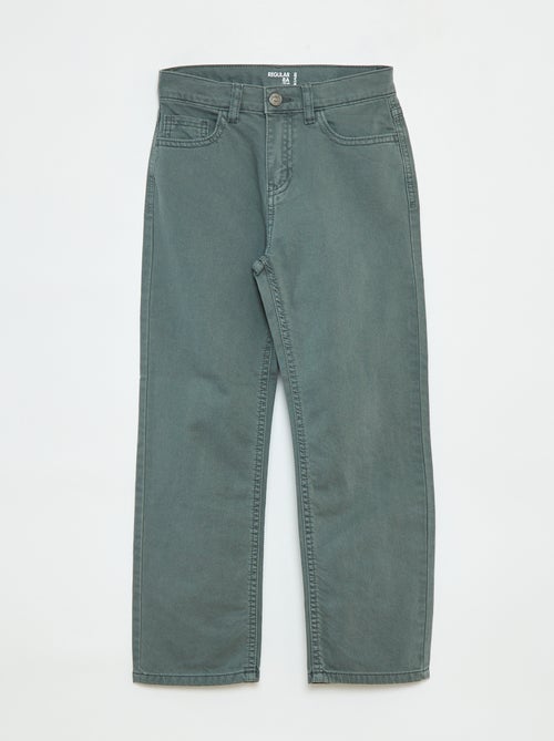 Pantaloni dritti - regular fit a 5 tasche - Kiabi