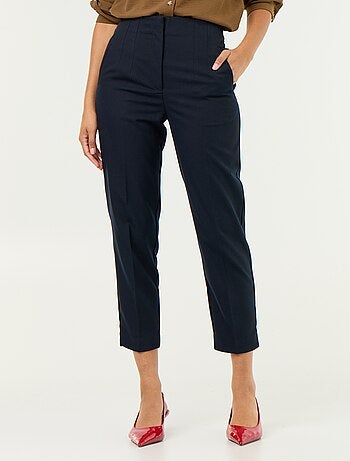 Pantaloni dritti a vita alta