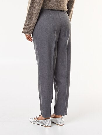 Pantaloni dritti a vita alta