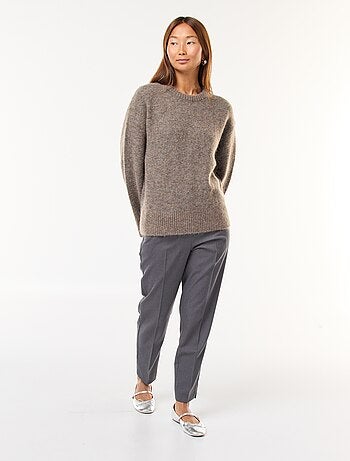 Pantaloni dritti a vita alta