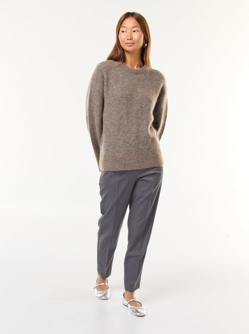 Pantaloni dritti a vita alta - Kiabi