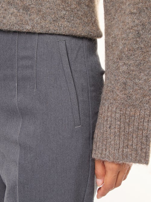 Pantaloni dritti a vita alta - Kiabi