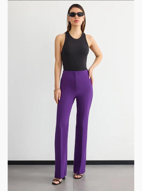 Pantaloni dritti a vita alta hiccup - Kiabi Pantaloni dritti a vita alta hiccup - Kiabi