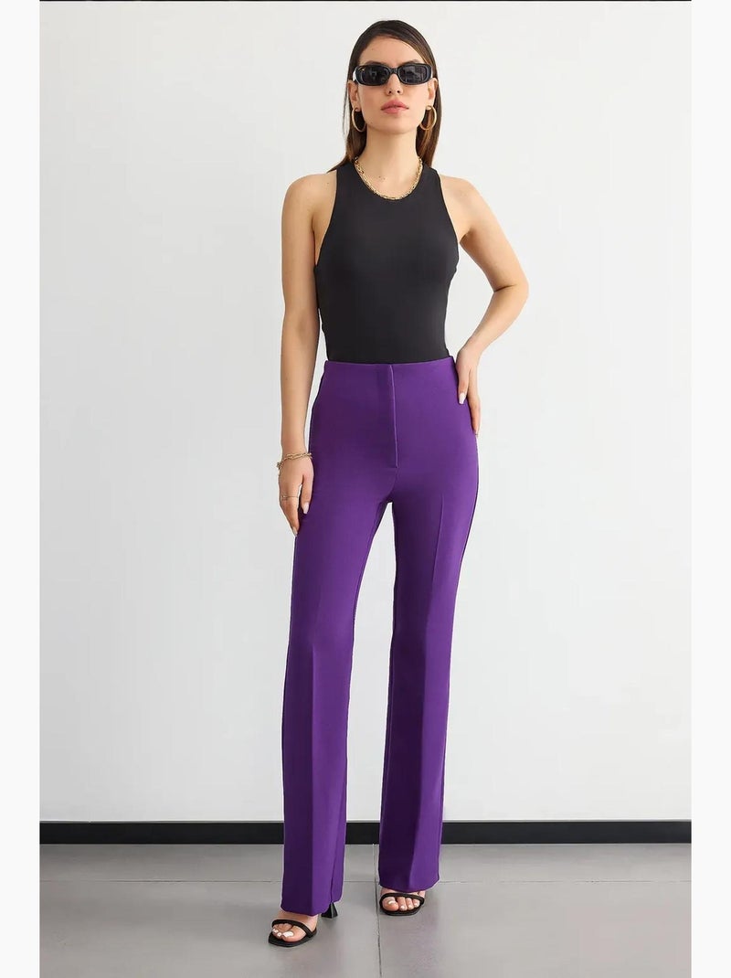 Pantaloni dritti a vita alta hiccup Viola - Kiabi