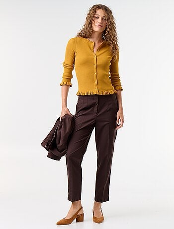 Pantaloni dritti a vita alta