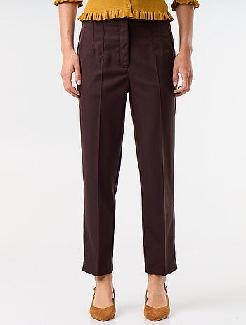 Pantaloni dritti a vita alta