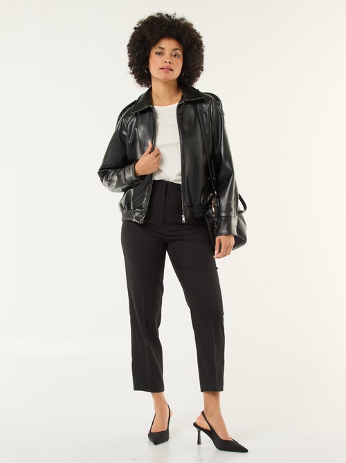 Pantaloni dritti a vita alta - Kiabi