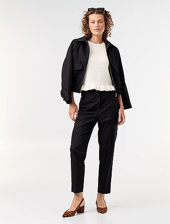 Pantaloni dritti a vita alta