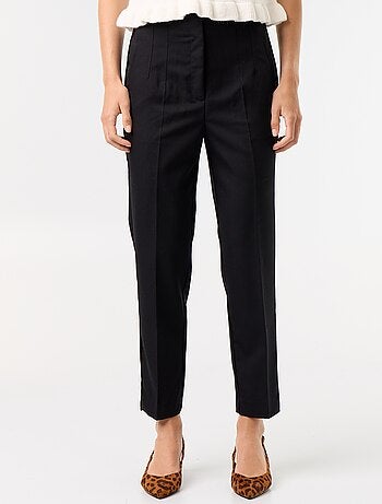 Pantaloni dritti a vita alta
