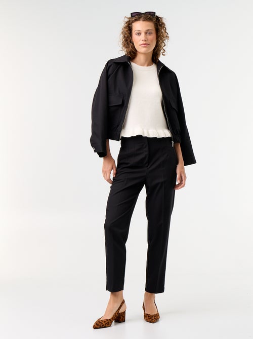 Pantaloni dritti a vita alta - Kiabi