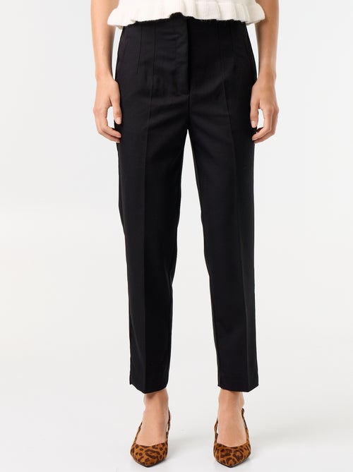 Pantaloni dritti a vita alta - Kiabi
