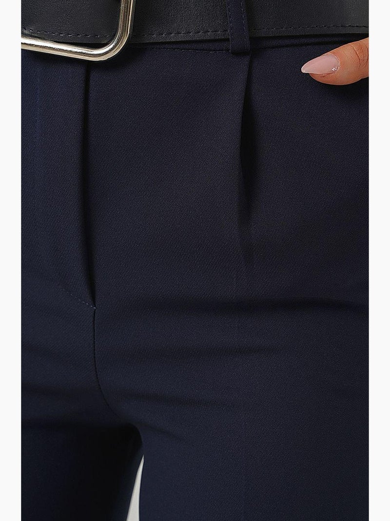 Pantaloni dritti alla caviglia con fiocco bdart Blu marino - Kiabi