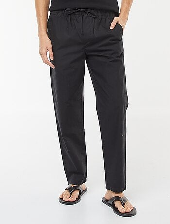 Pantaloni dritti con cintura elasticizzata