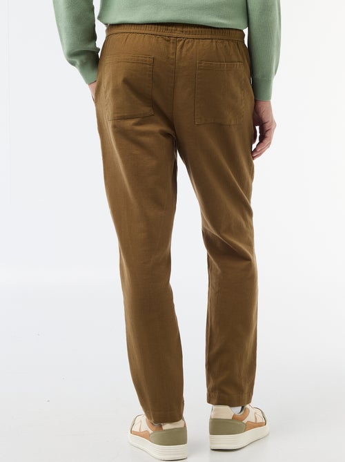 Pantaloni dritti con elastico in vita - Kiabi