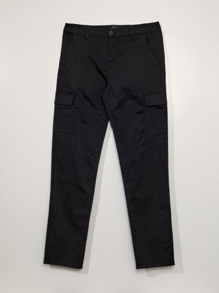 Pantaloni dritti con tasche sui lati +190 cm - L36