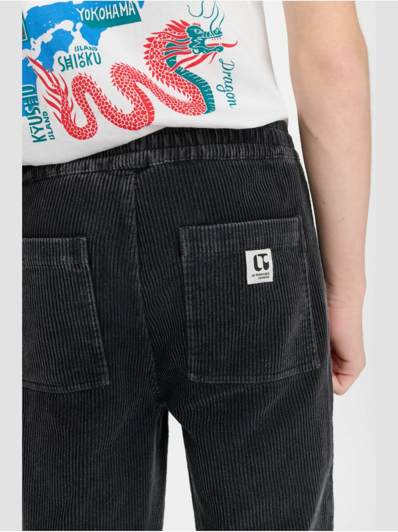 Pantaloni dritti CORALBO Nero - Kiabi