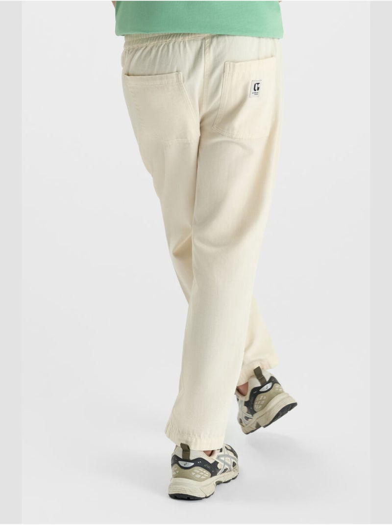 Pantaloni dritti HAWBO Bianco - Kiabi