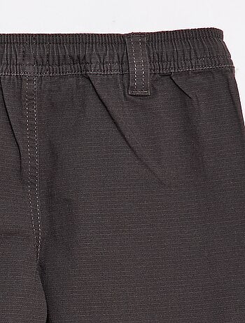 Pantaloni dritti in cotone tinta unita - Collezione facile da indossare