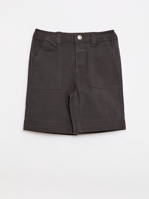 Pantaloni dritti in cotone tinta unita - Collezione facile da indossare - Kiabi