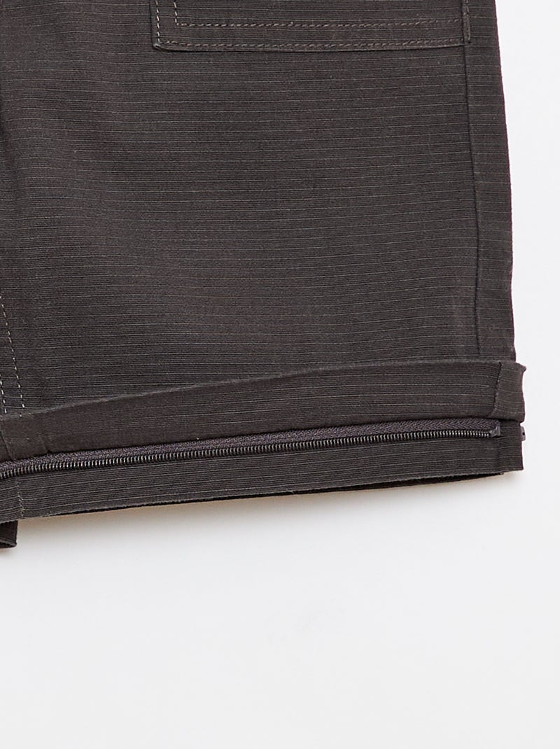 Pantaloni dritti in cotone tinta unita - Collezione facile da indossare Nero - Kiabi