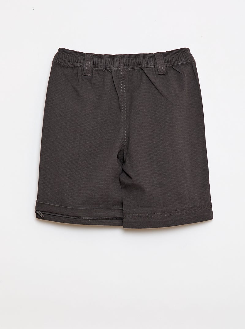 Pantaloni dritti in cotone tinta unita - Collezione facile da indossare Nero - Kiabi