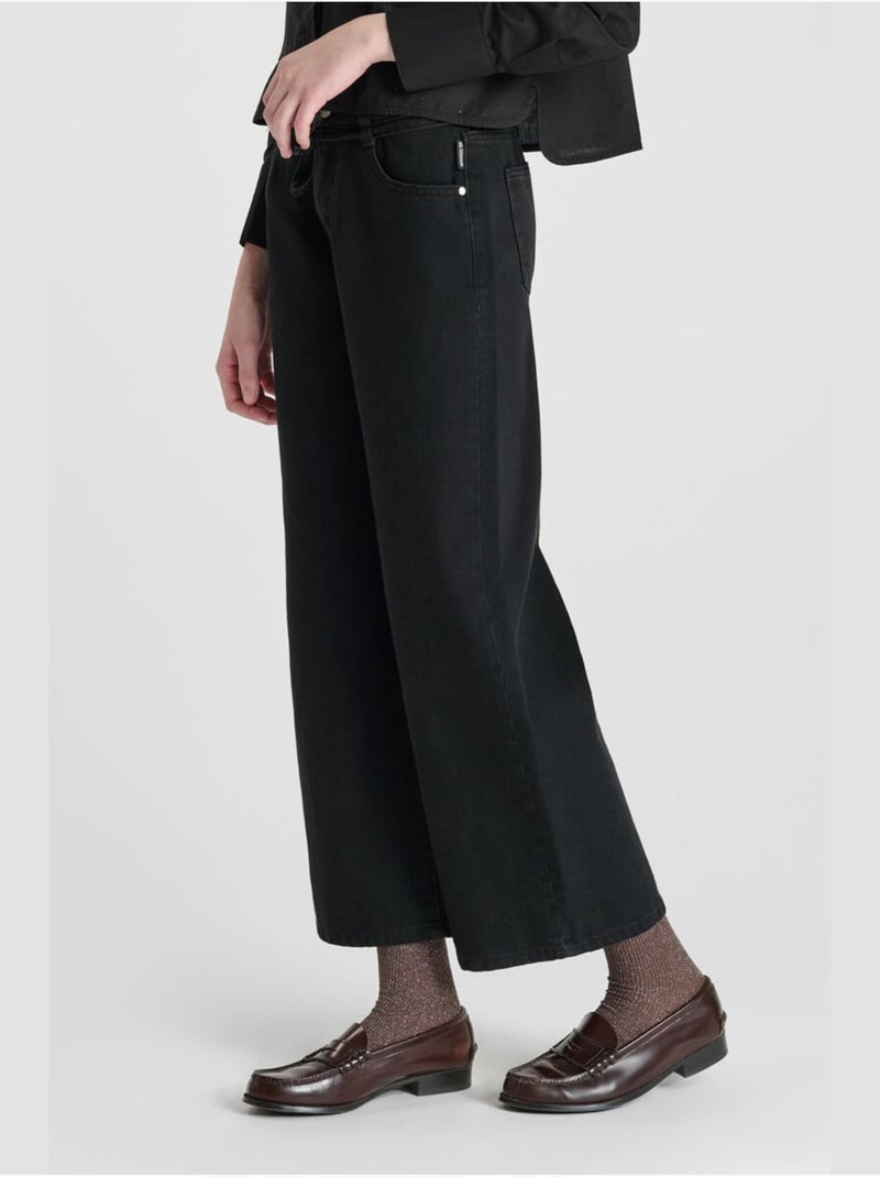 Pantaloni dritti in denim ALEXGI Nero - Kiabi