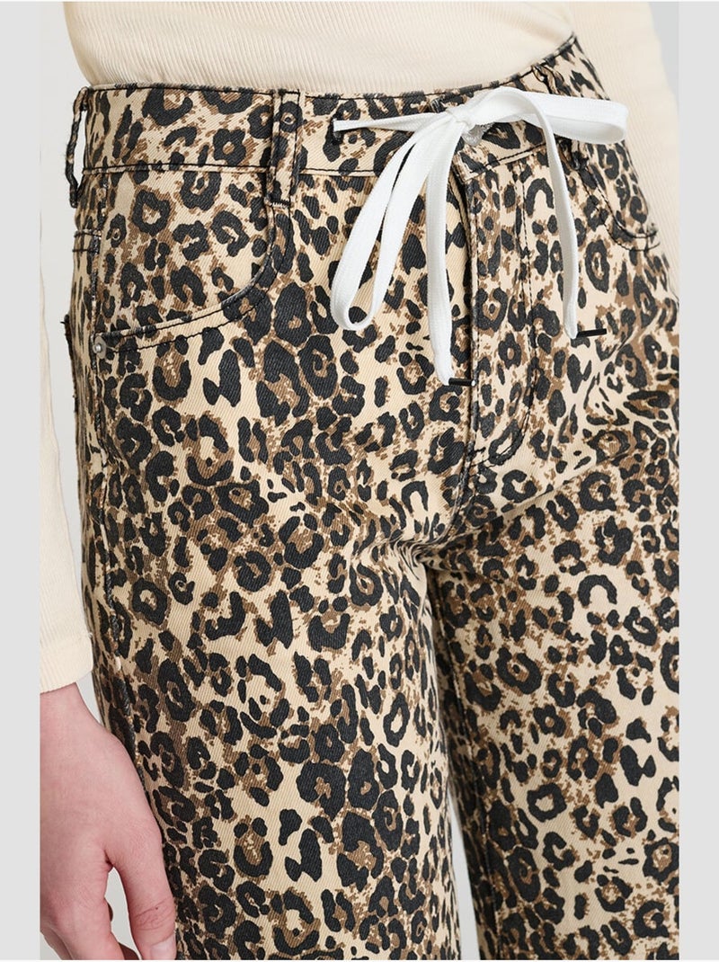 Pantaloni dritti in denim ARASGI Marrone - Kiabi