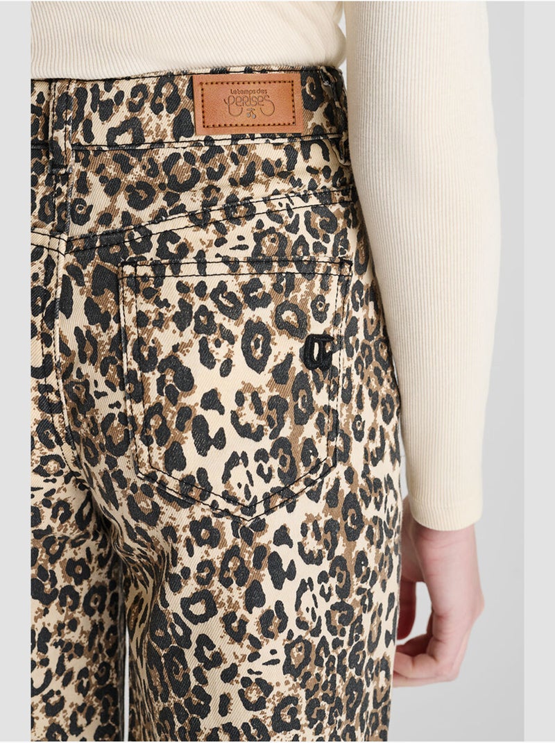 Pantaloni dritti in denim ARASGI Marrone - Kiabi